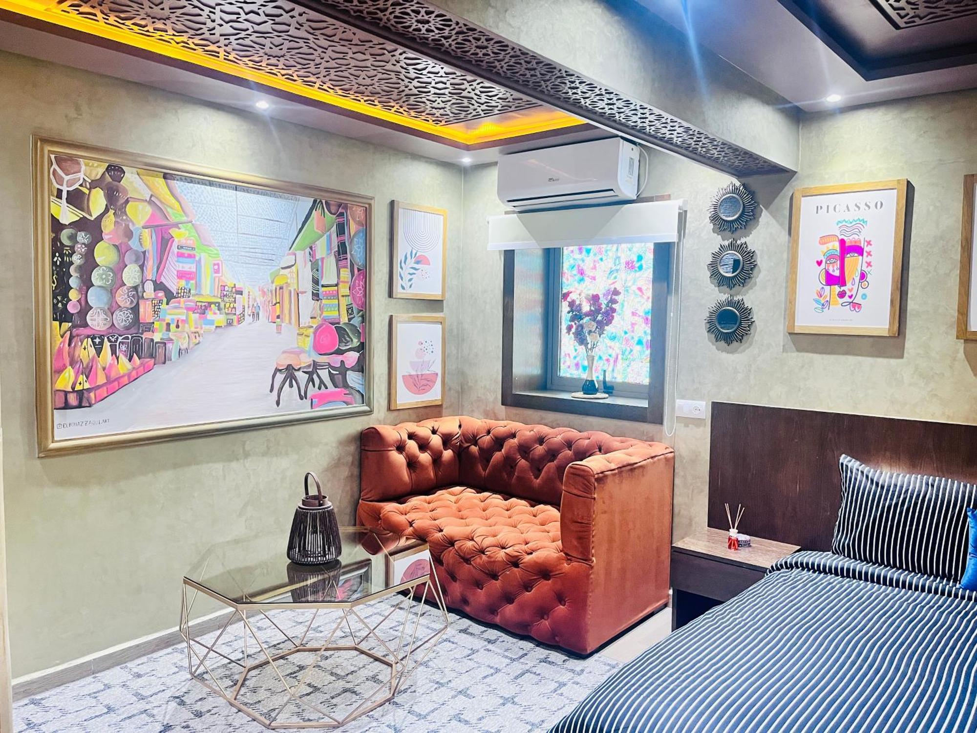 Studio Elegant Au Coeur De La Medina De Rabat Bagian luar foto